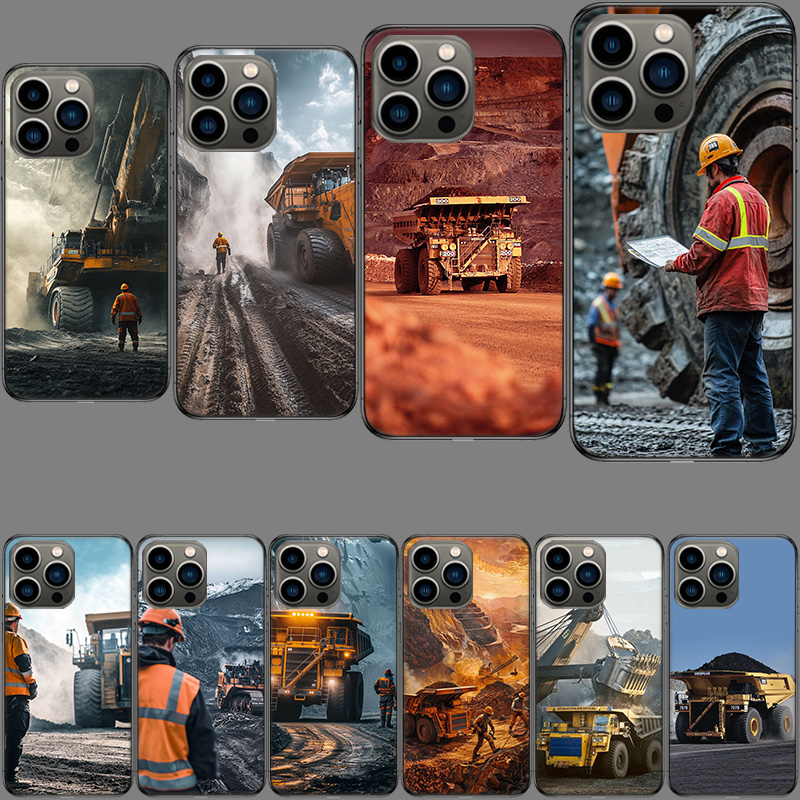 Heavy Equipment Inspection - Robuste Handyhülle im Muldenkipper-Design für iPhone