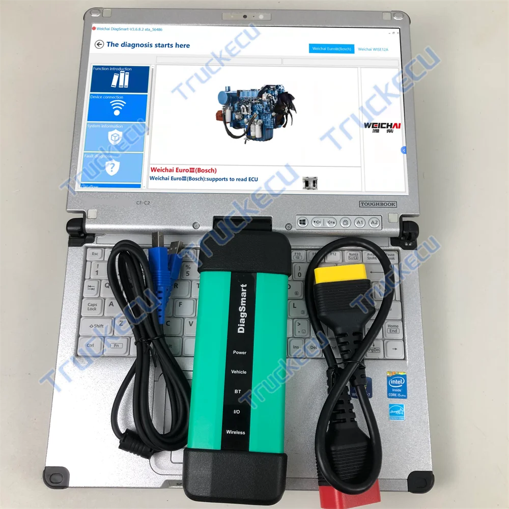 Heavy Equipment Inspection - DiagSmart Standard Weichai Schwerlast-Diesel-LKW-Diagnosegerät Inspektionsausrüstung Fehlerdetektor